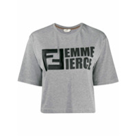 Fendi Camiseta 'Femme fierce' - Cinza