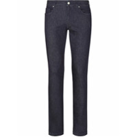 Fendi faded FF motif jeans - Azul