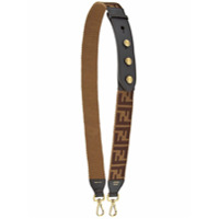 Fendi FF logo bag strap - Marrom