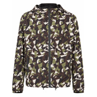 Fendi Jaqueta camuflada dupla face - Preto