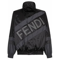 Fendi Jaqueta com aplicação - Preto