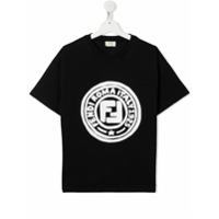 Fendi Kids Camiseta FF Roma - Preto
