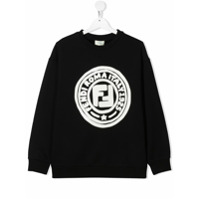 Fendi Kids Moletom com estampa FF - Preto