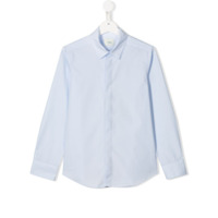 Fendi Kids TEEN pointed collar shirt - Azul