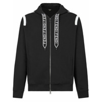 Fendi Moletom com recortes e capuz - Preto