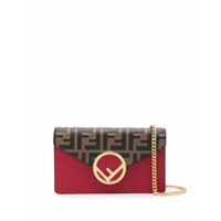 Fendi Pochete com aplicação FF - Vermelho