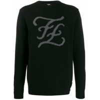 Fendi Suéter com logo Karligraphy - Preto