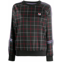 Fila grid-print sweatshirt - Preto