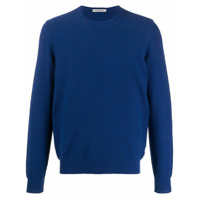 Fileria Suéter mangas longas de tricô - Azul
