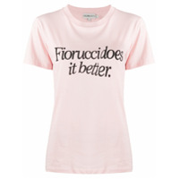 Fiorucci logo-print cotton T-shirt - Rosa