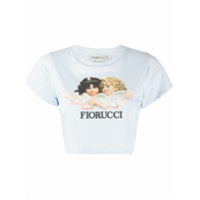 Fiorucci Vintage Angels cropped T-Shirt - Azul