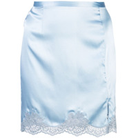 Fleur Du Mal James lace slip skirt - Azul