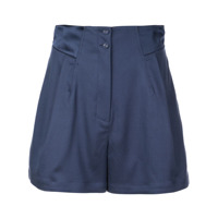 Fleur Du Mal pleated shorts - Azul
