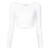 Fleur Du Mal Suéter cropped - Branco