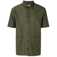 Folk Camisa com colarinho - Verde