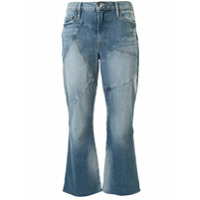 FRAME Calça jeans flare com recortes - Azul