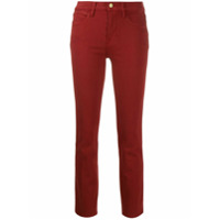 FRAME Calça jeans slim cropped - Vermelho