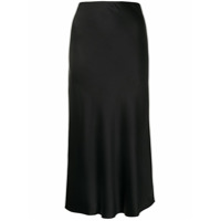 FRAME Saia midi cintura alta - Preto