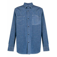 Fumito Ganryu button denim shirt - Azul
