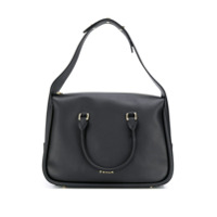 Furla Bolsa tote com logo de letras - Preto