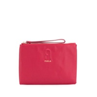 Furla Clutch com logo gravado - Vermelho