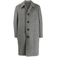 Gabriele Pasini herringbone button coat - Cinza
