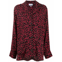 GANNI all-over print blouse - Preto