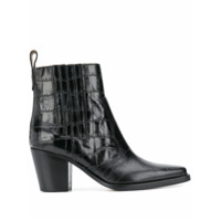 GANNI Ankle boot western - Preto