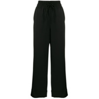 GANNI Calça pantalona com elástico - Preto