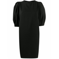 GANNI Vestido com mangas bufantes - Preto