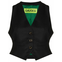 GAUGE81 Colete cropped Toluca - Preto