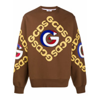 Gcds 3D logo sweatshirt - Marrom