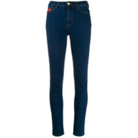 Gcds Calça jeans skinny cintura alta - Azul