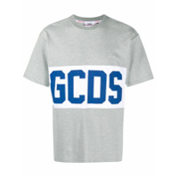 Gcds Camiseta com estampa de logo - Cinza