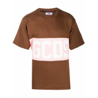 Gcds Camiseta com estampa de logo - Marrom
