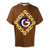 Gcds Camiseta com estampa de logo - Marrom