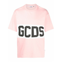 Gcds Camiseta com estampa de logo - Rosa