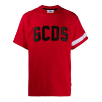 Gcds Camiseta com logo bordado - Vermelho