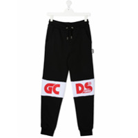 Gcds Kids Calça esportiva com logo - Preto