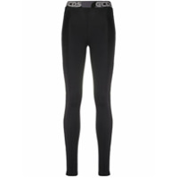 Gcds Legging casual com logo - Preto