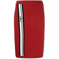 Gcds Saia com logo e listra - Vermelho