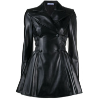 Gcds Vestido com logo bordado - Preto