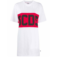 Gcds Vestido com logo - Branco