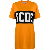 Gcds Vestido com logo - Laranja