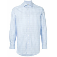 Gieves & Hawkes Camisa slim xadrez - Azul