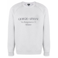 Giorgio Armani logo sweatshirt - Cinza