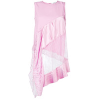 Givenchy Blusa assimétrica com renda - Rosa