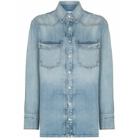 Givenchy Camisa jeans com bolso - Azul