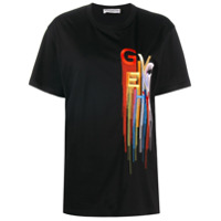 Givenchy Camiseta com logo bordado - Preto