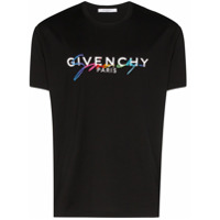 Givenchy Camiseta com logo bordado - Preto